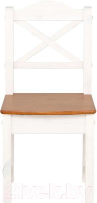 Набор стульев Dipriz Vanda / Д.9120.02 (4шт, белый воск/черри)