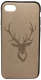 Чехол-накладка Case Wood для iPhone SE 2020/2022 (эбен/темный олень) - 