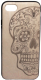 Чехол-накладка Case Wood для iPhone SE 2020/2022 (эбен/череп женский) - 