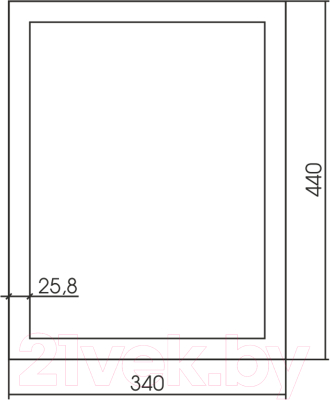 Зеркало Mixline Магнат 547296 (серебро)