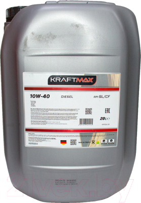 Моторное масло KraftMax 10W40 Diesel / KM126/20 (20л)