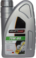 Трансмиссионное масло KraftMax Gear 75W80 / KM300/1 (1л) - 