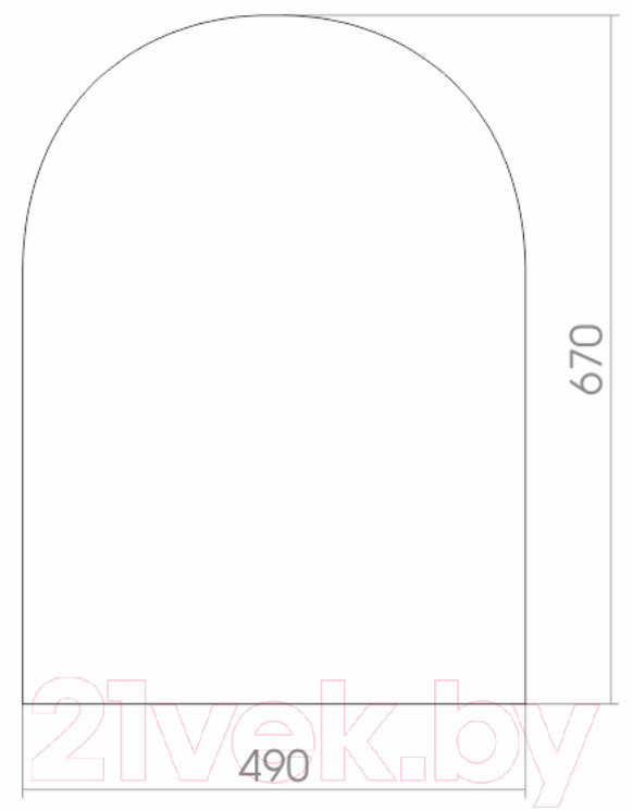 Зеркало Mixline Аркада 525419