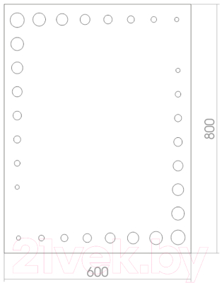 Зеркало Mixline Шанель 525406