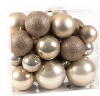 Набор шаров новогодних Белбогемия AR3/10002P02BMGP04BMG/8006/6003/pearl (26шт) - 