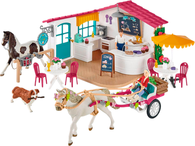 Игровой набор Schleich Поездка в карете в кафе Rider / 72158 -