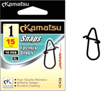 Набор карабинов рыболовных KAMATSU Fastlock V K-2175 1 / 572004002 (10шт) - 