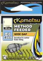 Набор крючков рыболовных KAMATSU Method Feeder Wide Gap K-400 6 / 513800306 (10шт) - 