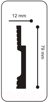 Плинтус SOLID UHD 42/80D универсальный (2.4м)