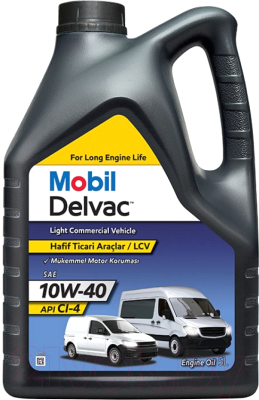 Моторное масло Mobil Delvac LCV 10W40 / 154096 (5л)