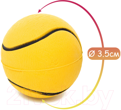 Игрушка для собак Duvo Plus Мяч теннисный / 10161/yellow (желтый)