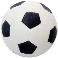Игрушка для собак Duvo Plus Мяч футбольный / 10161/black-wihte (черный/белый) - 