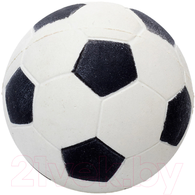 Игрушка для собак Duvo Plus Мяч футбольный / 10161/black-wihte (черный/белый)