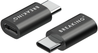Адаптер Breaking Micro-USB - USB-C / 24502 (черный) - 