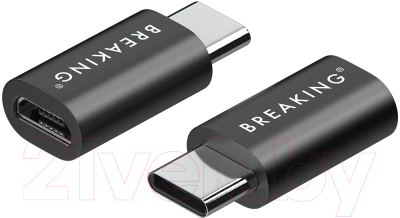 Адаптер Breaking Micro-USB - USB-C / 24502 (черный)