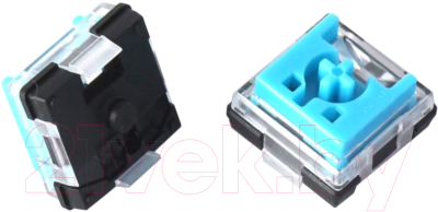 Набор переключателей для клавиатуры Keychron Low Profile Optical MX Switch / Z21 (90шт, голубой)
