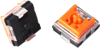 Набор переключателей для клавиатуры Keychron Low Profile Optical MX Switch / Z25 (90шт, оранжевый) - 