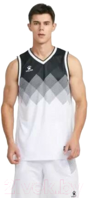 Баскетбольная форма Kelme Basketball Clothes / 8052LB1001-103 (2XL, белый/черный)