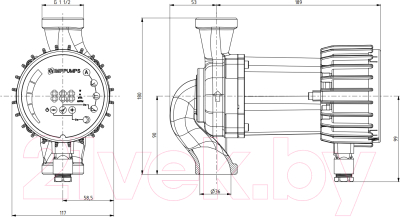 Циркуляционный насос IMP PUMPS NMT San Smart 32/60-180