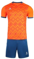 Футбольная форма Kelme Short-Sleeved Football Suit / 8151ZB1006-907 (S, оранжевый/синий) - 