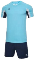 Футбольная форма Kelme Short-Sleeved Football Suit / 8251ZB1002-405 (M, голубой/темно-синий) - 