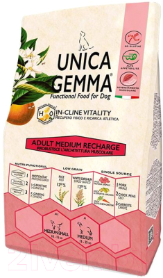 Сухой корм для собак Unica Gemma Adult Medium Recharge (2кг)