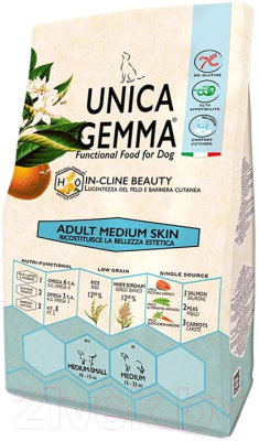 Сухой корм для собак Unica Gemma Adult Medium Skin (2кг)