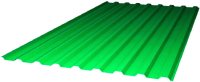 Монолитный поликарбонат Sunnex МП-20 Профилированный 1150x2000x0.8мм (зеленый) - 