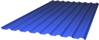 Монолитный поликарбонат Sunnex МП-20 Профилированный 1150x2000x0.8мм (синий) - 