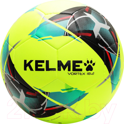 Футбольный мяч Kelme Leather Football / 8101QU5001-905 (р-р 4, лимонный/желтый)