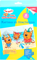 

Набор для творчества Lori, Картина из пластилина Три кота и Крекер / Пкк-001