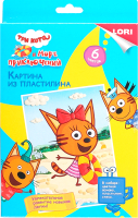 

Набор для творчества Lori, Картина из пластилина Три кота Карамелька / Пкк-002