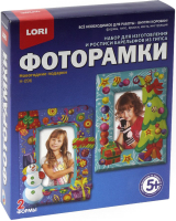 

Набор для творчества Lori, Фоторамки из гипса Новогодние подарки / Н-096