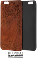 Чехол-накладка Case Wood для iPhone X (грецкий орех/зима) - 