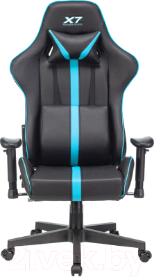Кресло геймерское A4Tech X7 GG-1200 (черный/голубой)