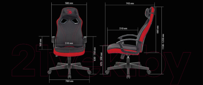 Кресло геймерское A4Tech Bloody GC-150 (черный)