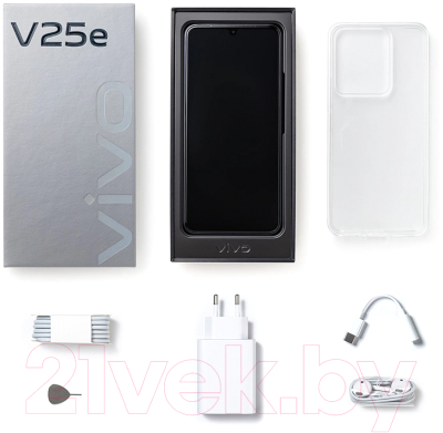 Смартфон Vivo V25e 8GB/128GB (бриллиантовый черный)