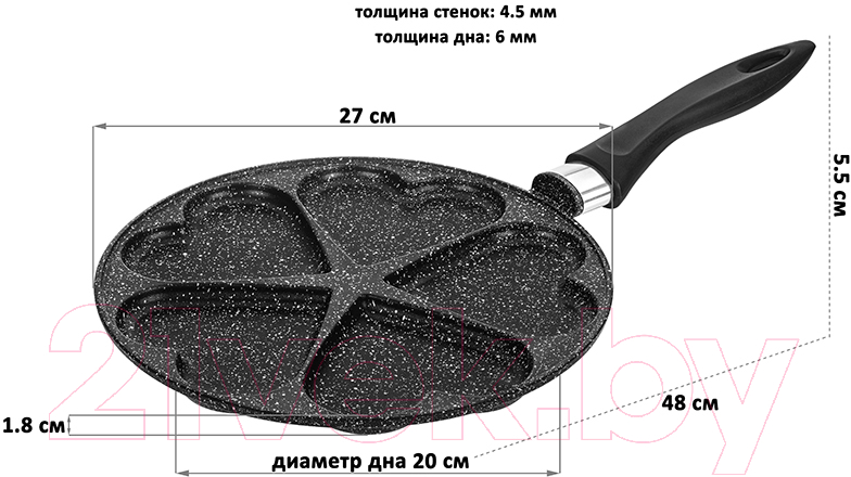 Сковорода для оладий Elan Gallery Гармония вкуса / 120997