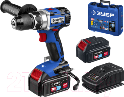 Изображение товара Аккумуляторная дрель-шуруповерт Зубр Профессионал / DB-201-42