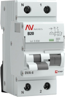 

Дифференциальный автомат, Averes DVA-6 2P 20А 30мА (B) 6кА тип AC / rcbo6-1pn-20B-30-ac-av