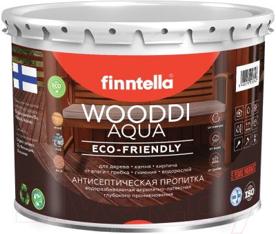 Пропитка для дерева Finntella Wooddi Aqua F-28-0-3 (2.7л)