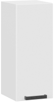 Шкаф навесной для кухни ТриЯ Детройт 1В3 исп. 2 (белый/белый глянец) - 