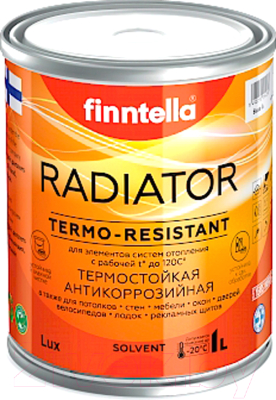 Краска Finntella Radiator База А / F-19-1-1 (900мл, полуматовая)