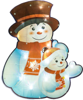 

Светодиодная фигура 2D Snowmen, Снеговик со снеговичком / Е96355