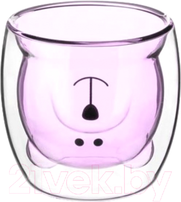 Стакан для горячих напитков Perfecto Linea Bear 30-125004 (розовый)