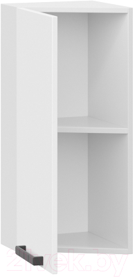 Шкаф навесной для кухни ТриЯ Детройт 1В3Т исп. 2 (белый/белый глянец)