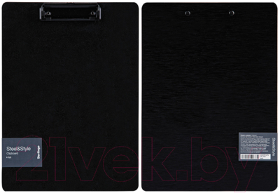 Изображение товара Планшет с зажимом Berlingo Steel&Style / PPf_93011 (черный)