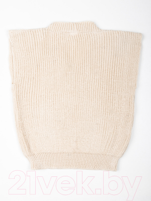 Жилет детский Amarobaby Knit / AB-OD21-KNIT10/33-140 (молочный, р. 140)