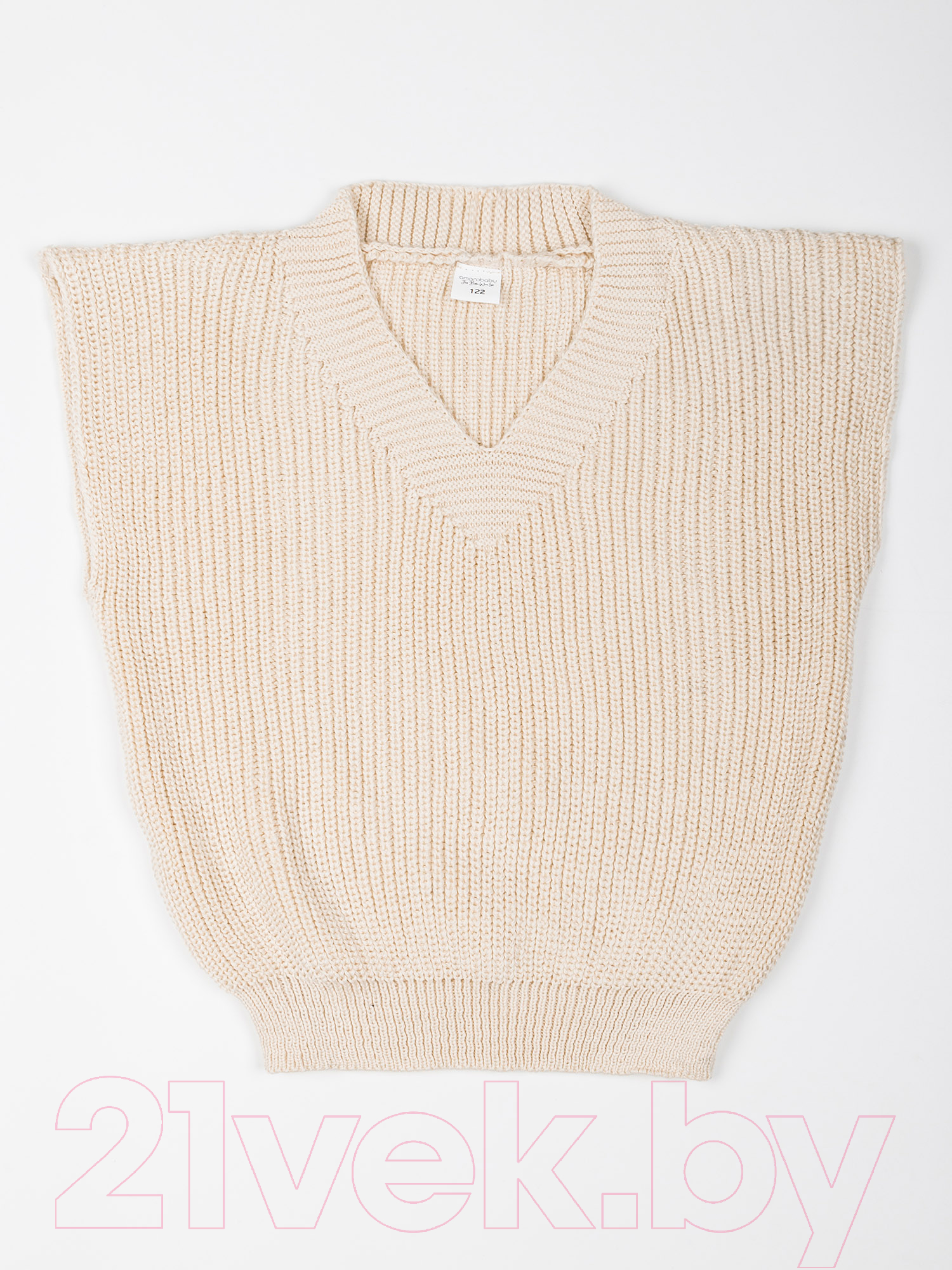 Жилет детский Amarobaby Knit / AB-OD21-KNIT10/33-146 (молочный, р. 146) — фото 2