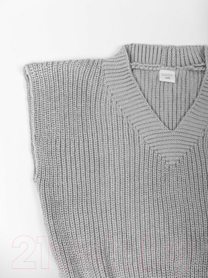 Жилет детский Amarobaby Knit / AB-OD21-KNIT10/11-134 (серый, р. 134)